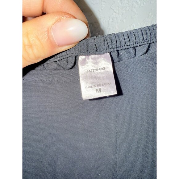 VICTORIA'S SECRET Swim Cover Lace Pants SHEER Black Medium Lingerie Wide Leg R2 - Picture 7 of 11